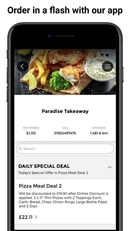 Paradise Takeaway App