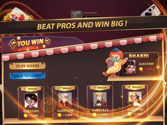 Bhabhi Card Game iPad screenshot 6 - Games app