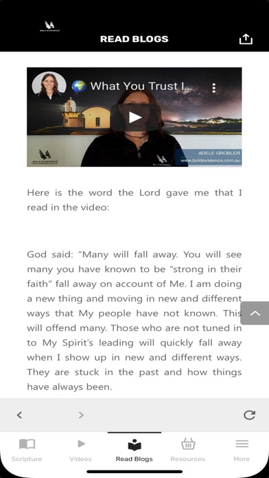 BOLD EXISTENCE MINISTRIES Screenshot