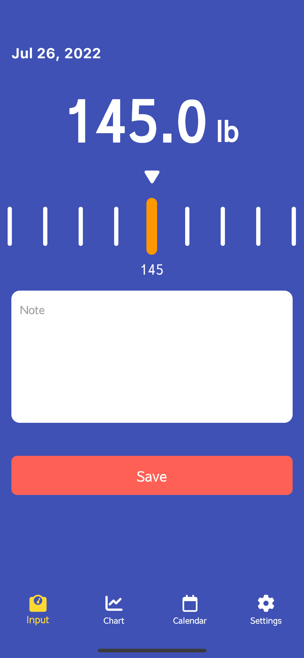 Body Weight Notepad