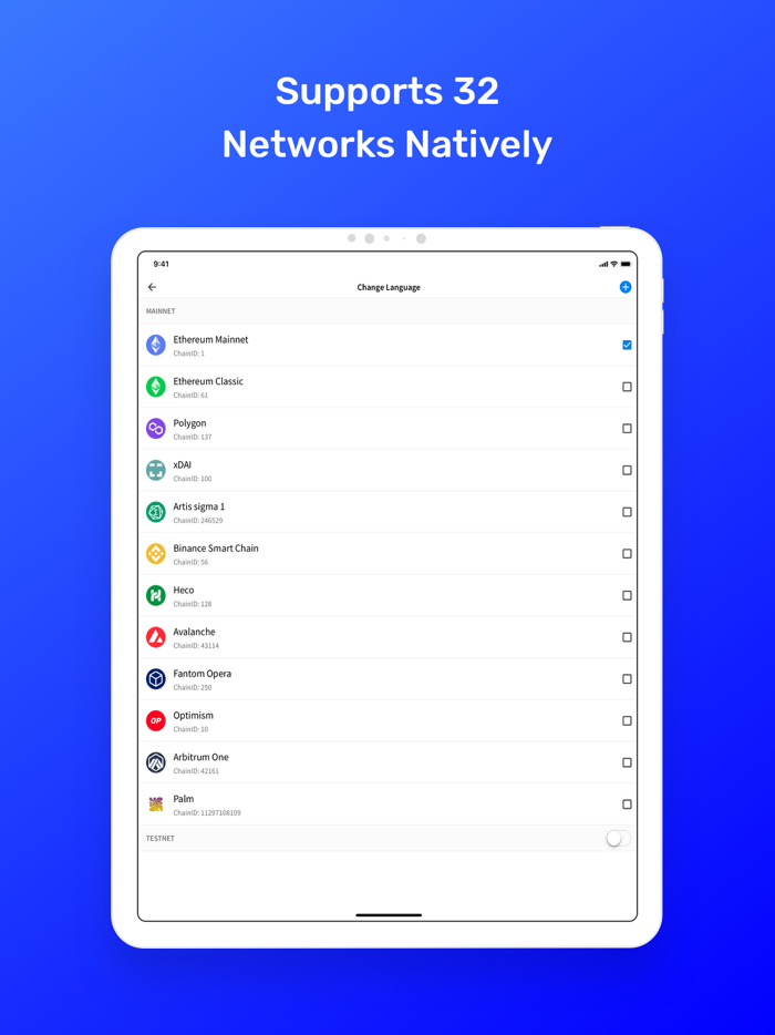 AlphaWallet Ethereum and EVM