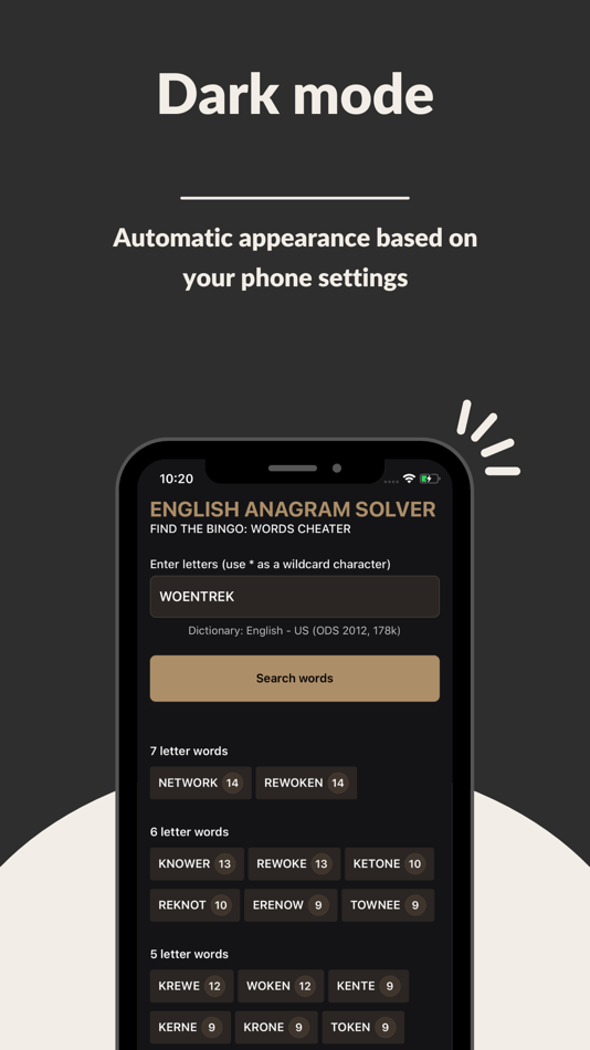 #4. English Anagram Solver (iOS) 由: NEOTIC S.A.R.L