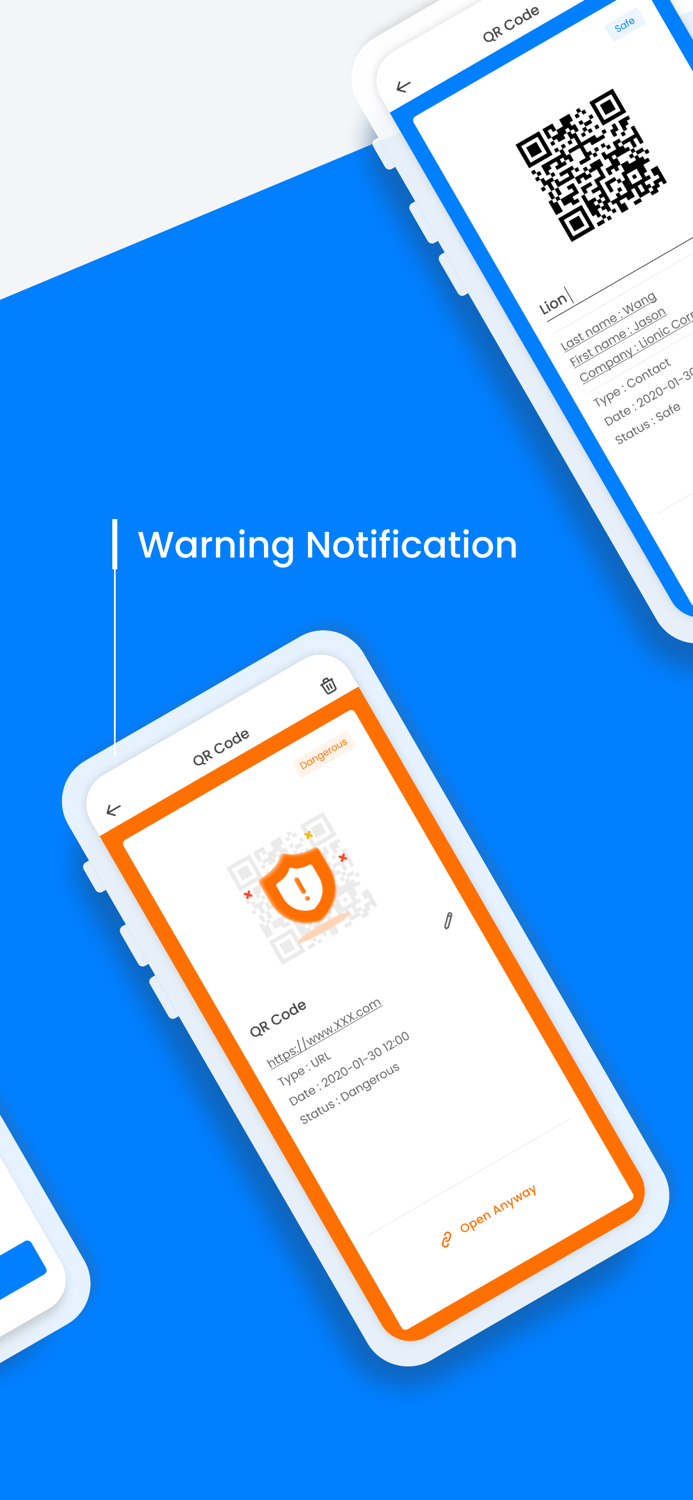 Lionic Secure QR Code Scanner