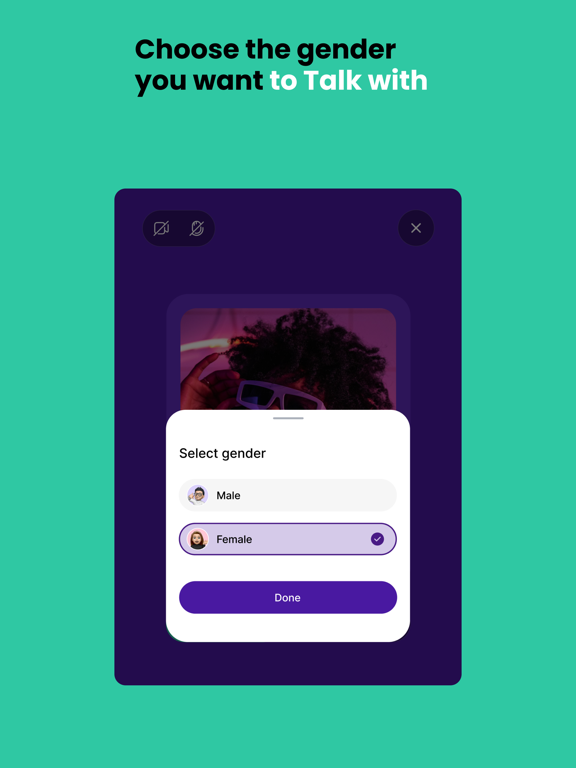 Ex-Video Chat iPad screenshot 5 - Social Networking app