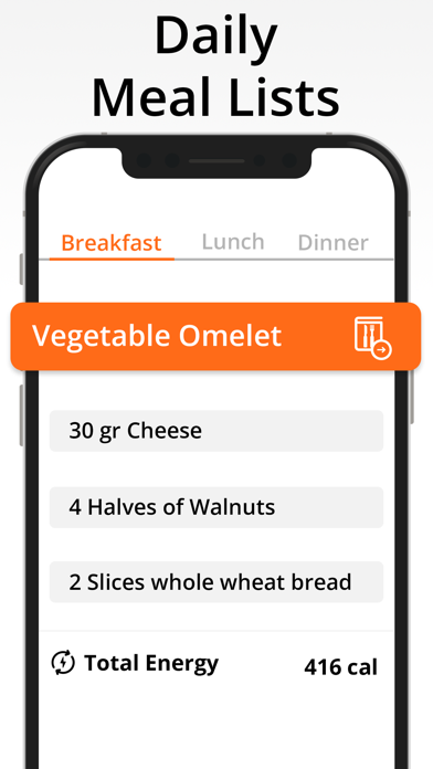 Workout Nutrition-Meal Planner Screenshot