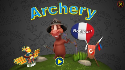 Archery French Vocab Game Screenshot