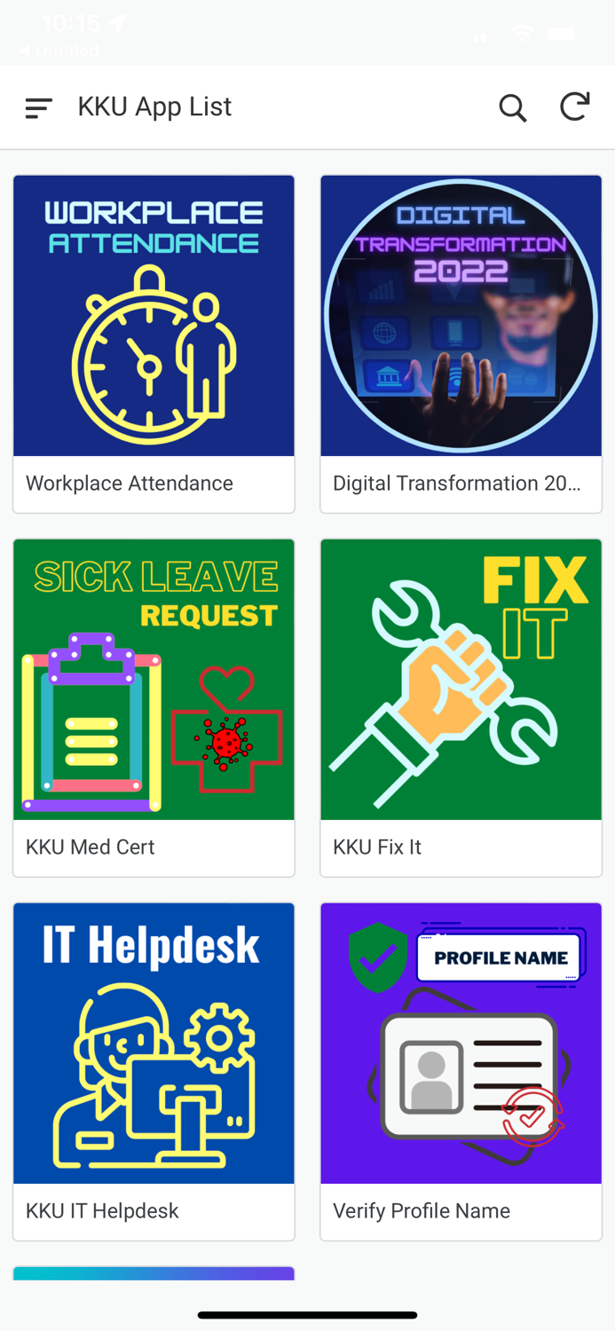 KKU App List