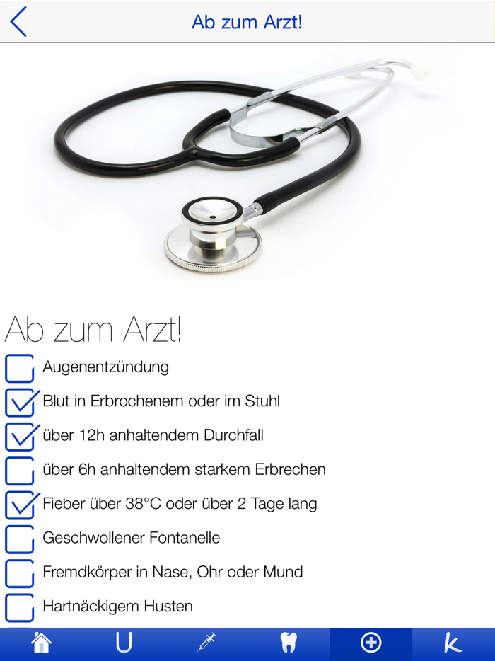 Babygesundheit Checklisten