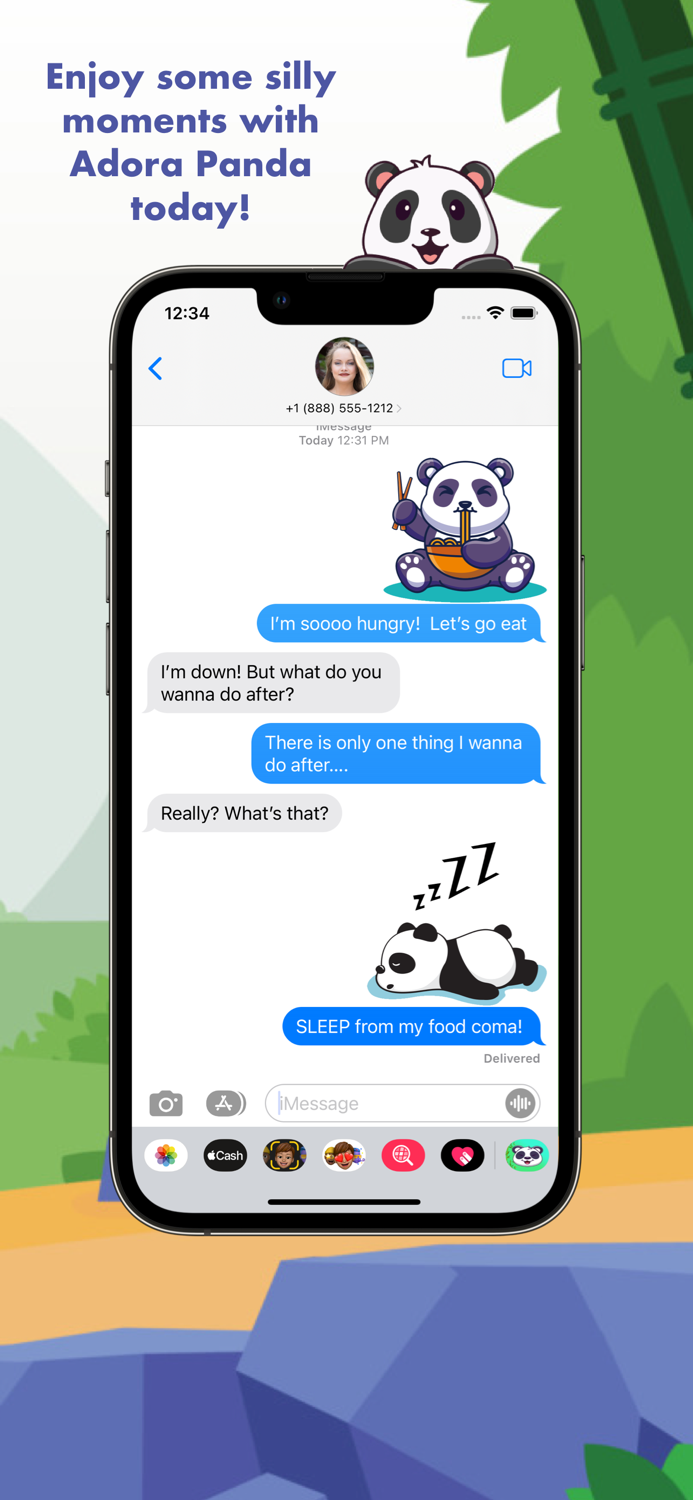 Adora Panda Sticker Pack