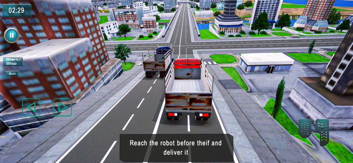 Mega Robot Truck Transport Sim