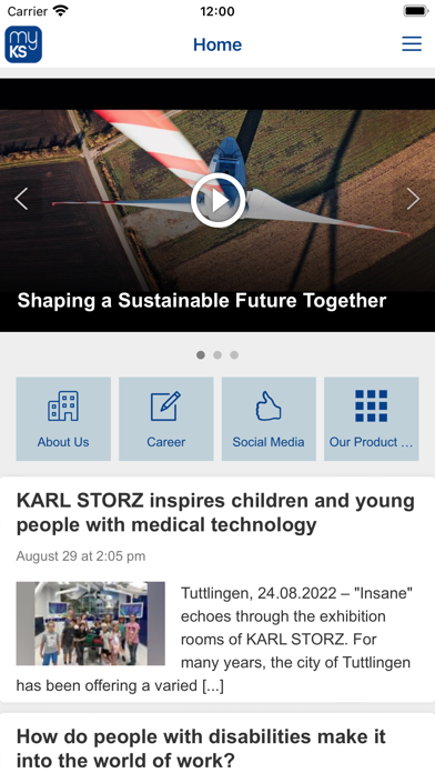 myKS App Screenshot