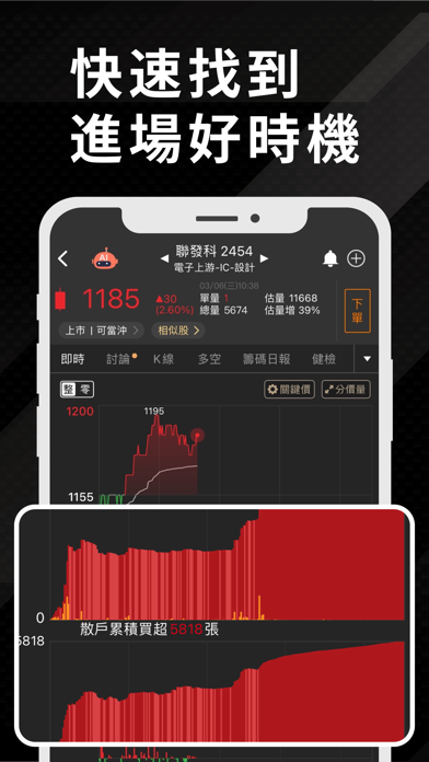 股市籌碼K線 - 快速找出主力籌碼飆股 Screenshot