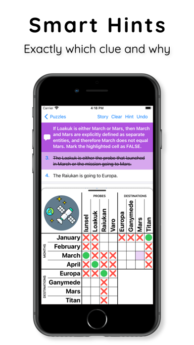 Logic Grid Puzzles Screenshot