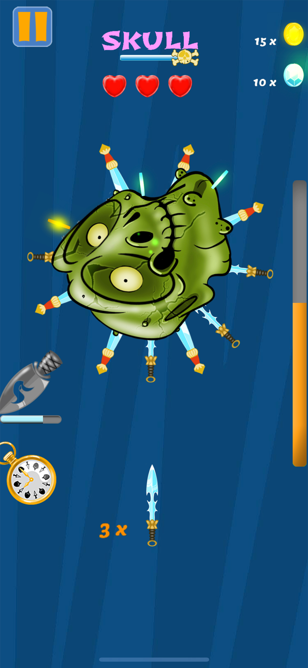 Knife Master dash at Monsters