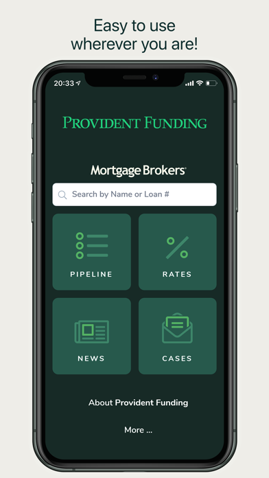 Provident Funding Broker Screenshot