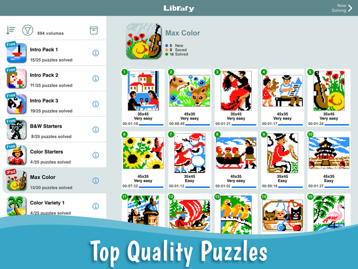 Pic-a-Pix Nonogram Color