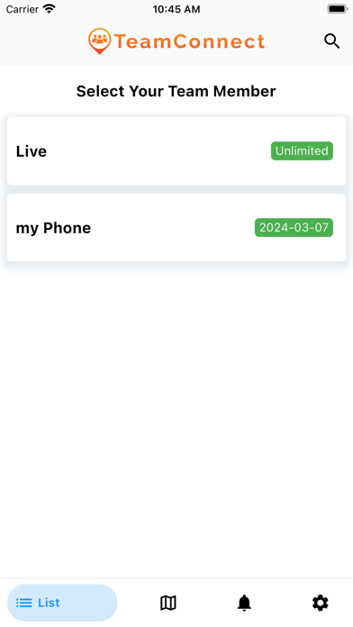 TeamConnect Leader Screenshot