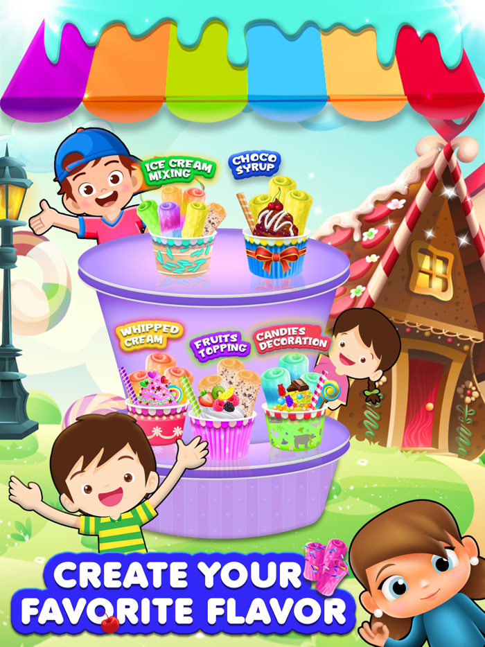 DIY Ice Cream Rolls Making