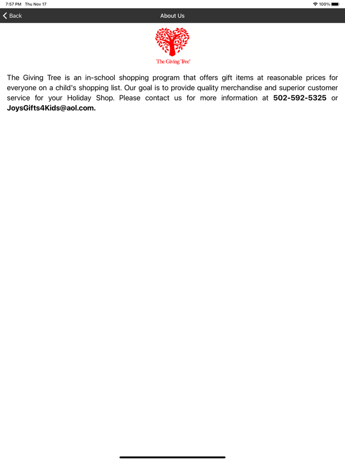 The Giving Tree Register