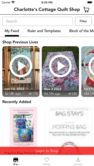 Charlotte's Cottage Quilt Shop Screenshot