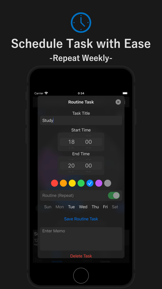 #4. Routine Reminder - Planner App (iOS) 由: Ryosuke Yamamoto