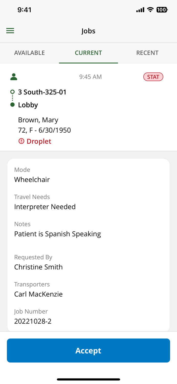 MEDITECH Expanse Transport