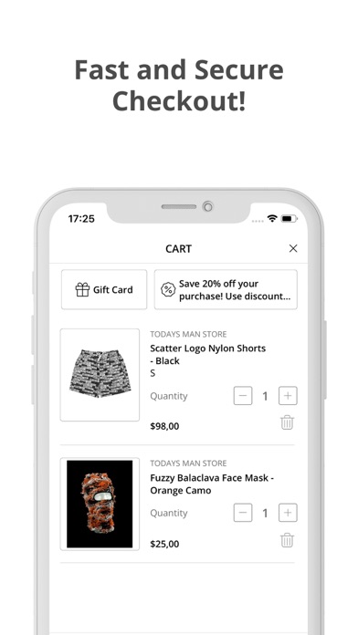 Todays Man Store Screenshot