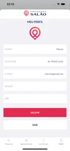 Programa Salão para Clientes screenshot #4 for iPhone