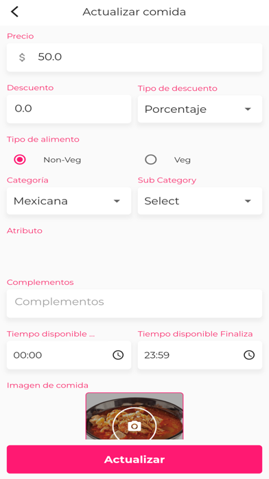 Beku Restaurante Screenshot
