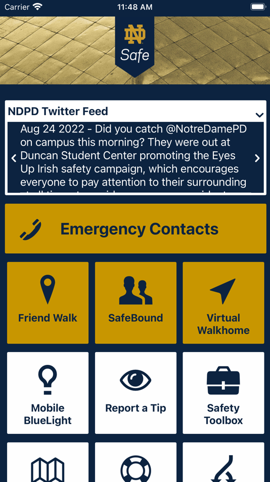 #1. ND Safe (iOS) 由: University of Notre Dame du Lac