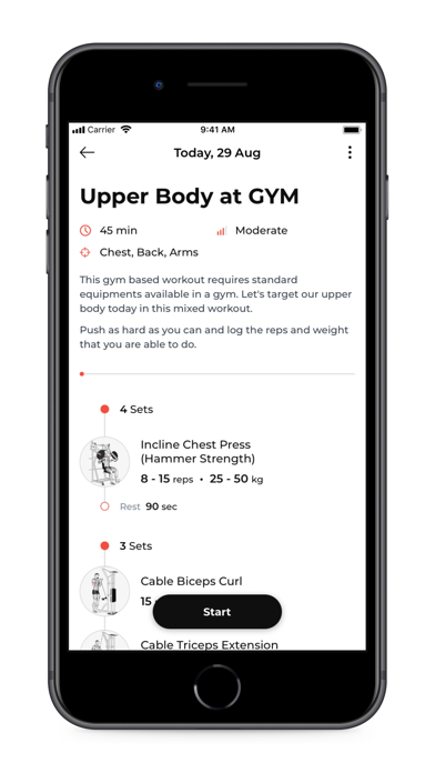 Alume Fitness Screenshot