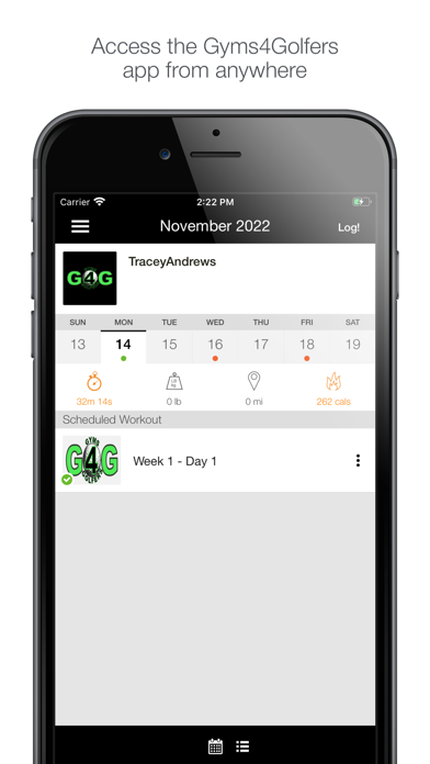 Gyms4Golfers Screenshot