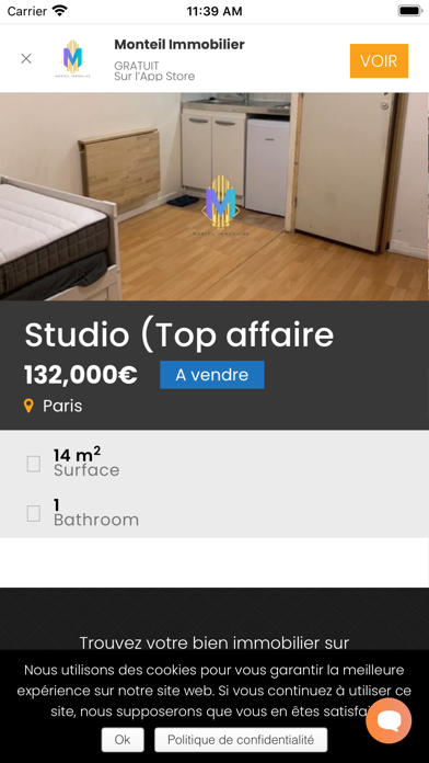 Monteil Immobilier App Screenshot