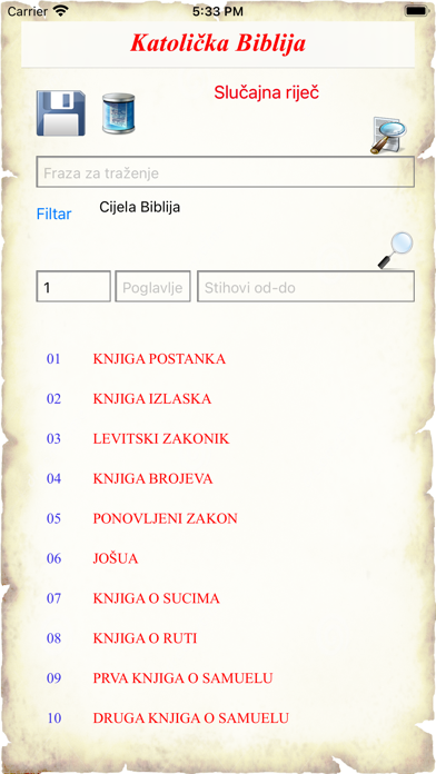 Katolicka Biblija Screenshot
