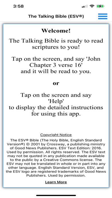 The Interactive Talking Bible Screenshot