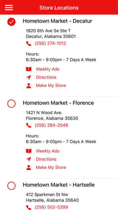 Hometown Markets Screenshot