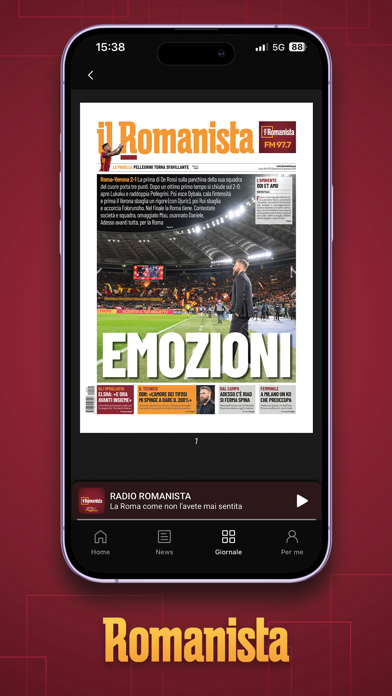 App Romanista Screenshot