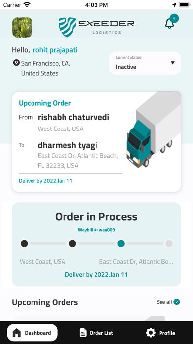 Exeeder Logistics Screenshot