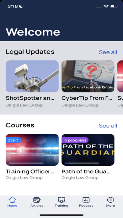 Daigle Law Group Screenshot