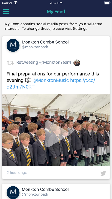 Monkton Combe School Screenshot