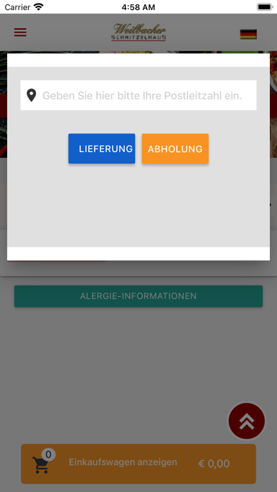 Weilbacher Schnitzelhaus Screenshot