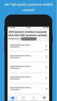 aws saa-c03 exam 2024 iphone screenshot 1