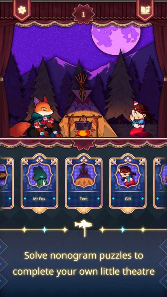 #5. Valley of Stars - Nonogram (iOS) Podle: COZY GROUND Co., Ltd.