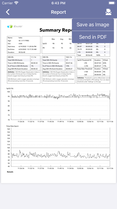 EMAY Bluetooth Pulse Oximeter screenshot 4