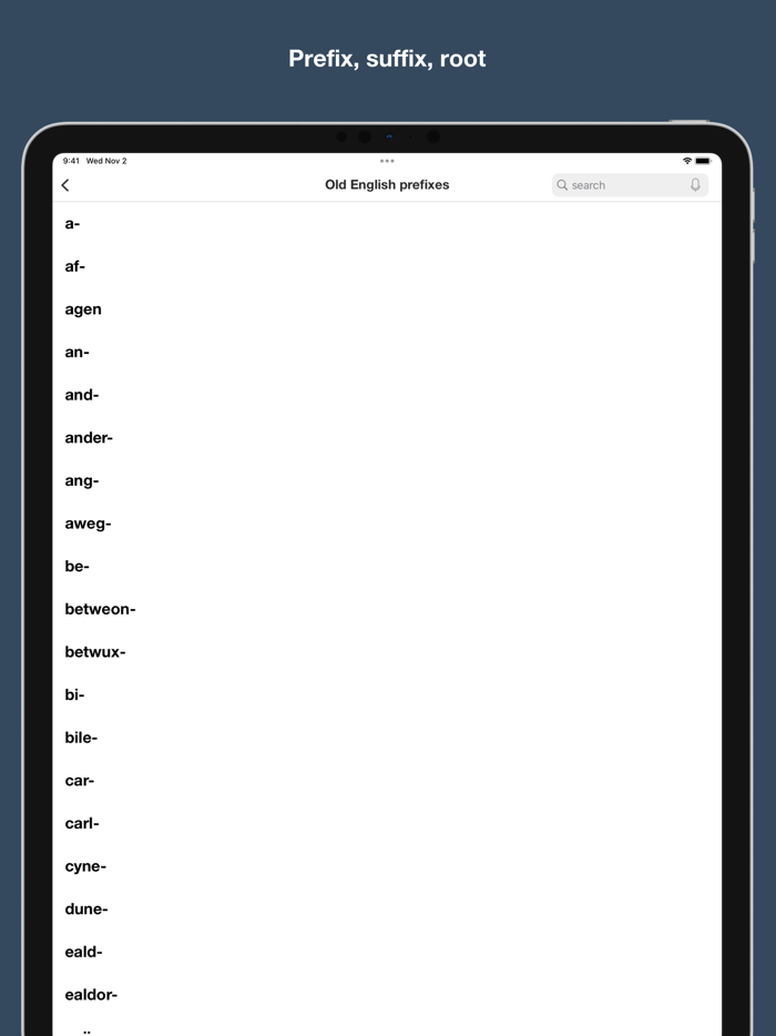 Old English Etymology