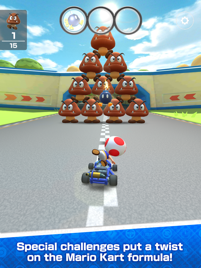 ภาพหน้าจอของ Mario Kart Tour