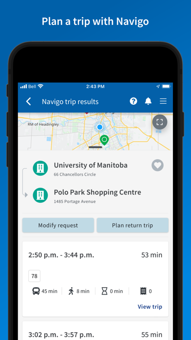 Winnipeg Transit Screenshot