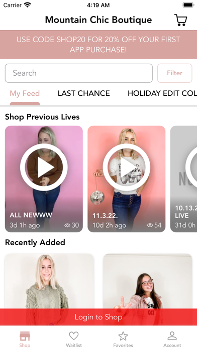 Mountain Chic Boutique Screenshot