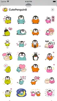 cute penguin 8 stickers pack iphone screenshot 3