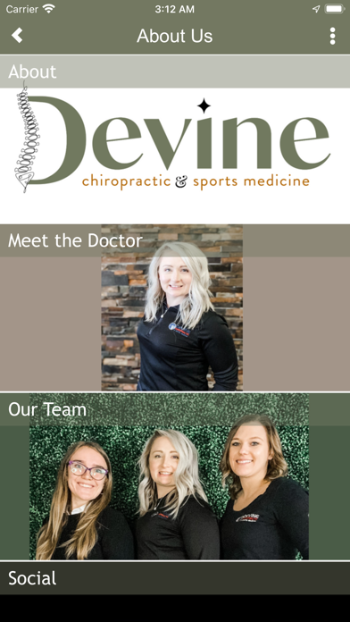Devine Chiropractic Screenshot